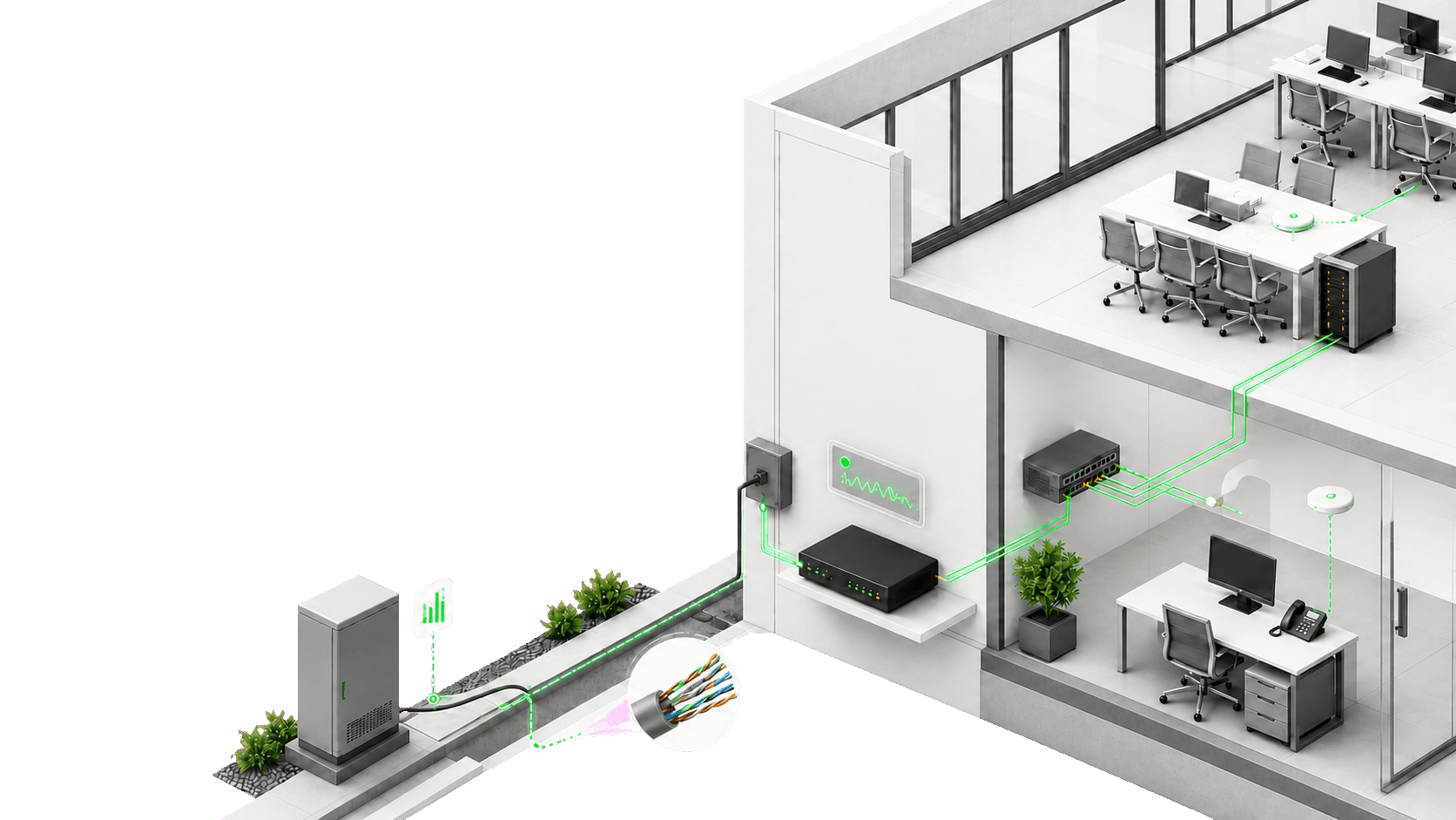 Kabel-Internet — VDSL und G.Fast Breitbandanschluss für Unternehmen
