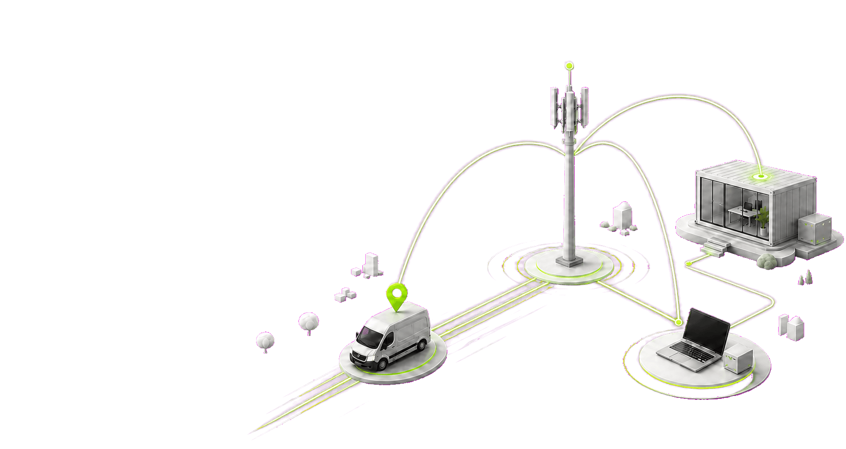 Mobiles Business-Internet — LTE, M2M und IoT Konnektivität für Unternehmen