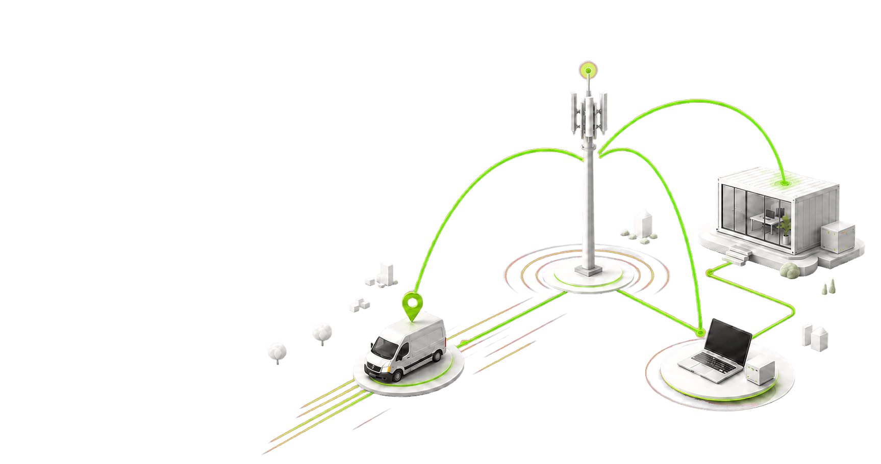 Mobiles Business-Internet — LTE, M2M und IoT Konnektivität für Unternehmen